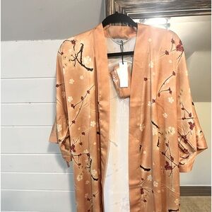 Kimono style floral robe